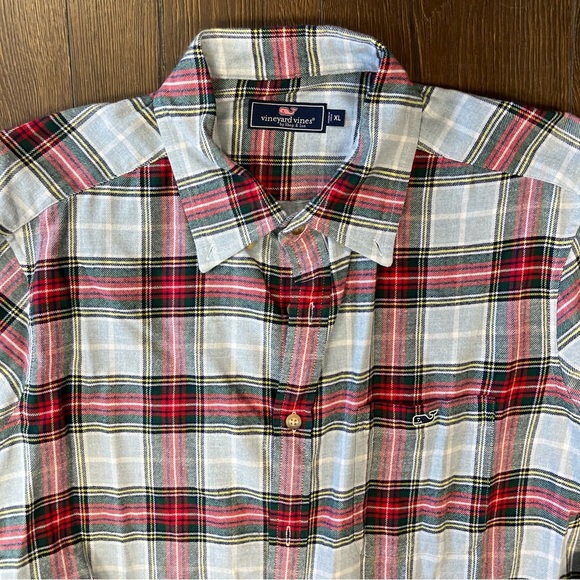 Vineyard Vines tartan plaid flannel SZ XL - Picture 3 of 4